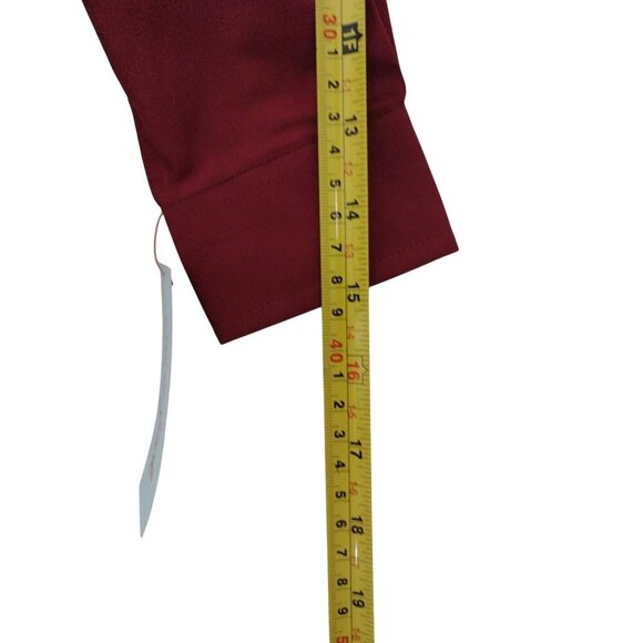 Cat & Jack Boys Long Sleeve Button-Up Shirt XS( 4/5 )Burgundy . NWT - Picture 6 of 7